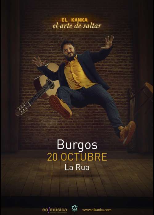 Cartel de Concierto de El Kanka en Burgos