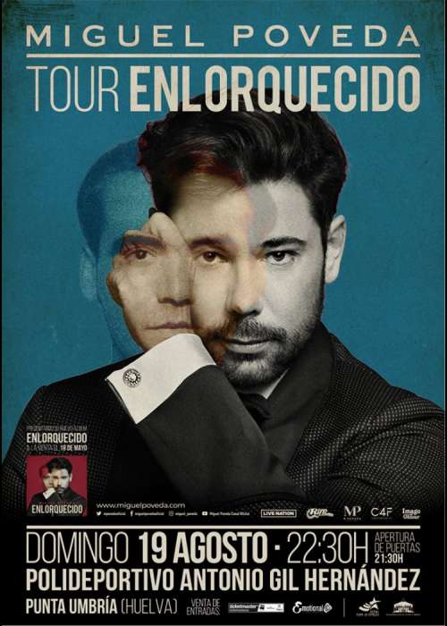 Cartel de Concierto de Miguel Poveda en Punta Umbría