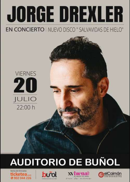 Cartel de Concierto de Jorge Drexler en Buñol