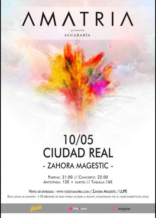 Cartel de Concierto de Amatria en Ciudad Real