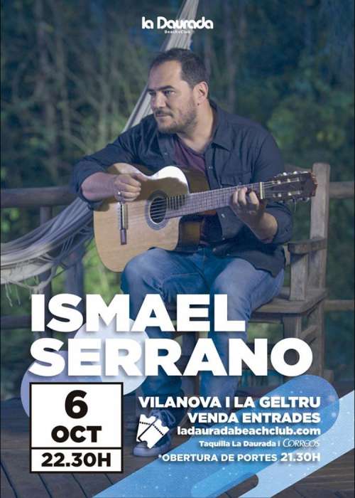 Cartel de Concierto de Ismael Serrano en Vilanova i la Geltrú