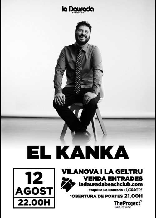 Cartel de Concierto de El Kanka en Vilanova i la Geltrú