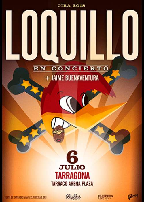 Cartel de Concierto de Loquillo en Tarragona