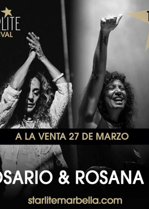 Cartel de Concierto de Rosario Flores & Rosana en Marbella