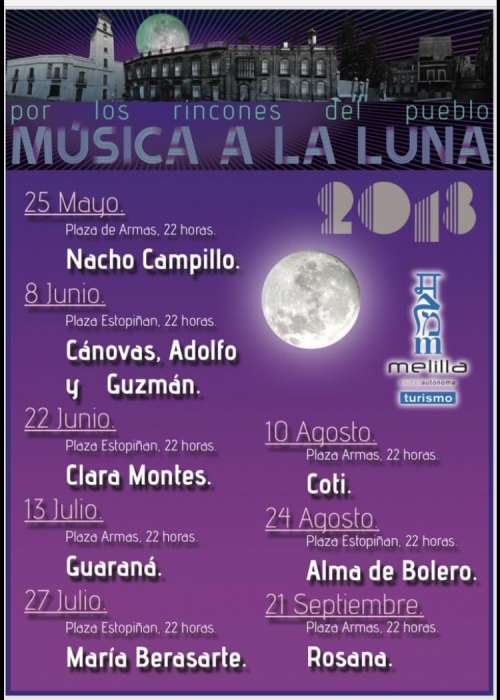 Cartel de Concierto de Clara Montes en Melilla