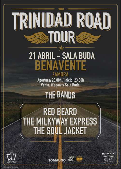 Cartel de Concierto de Trinidad Road en Benavente
