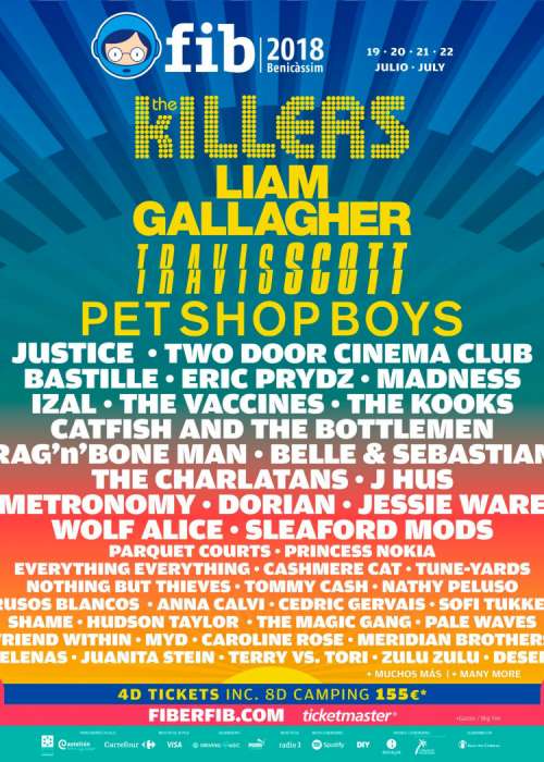 Cartel de FIB Festival Internacional de Benicàssim 2018