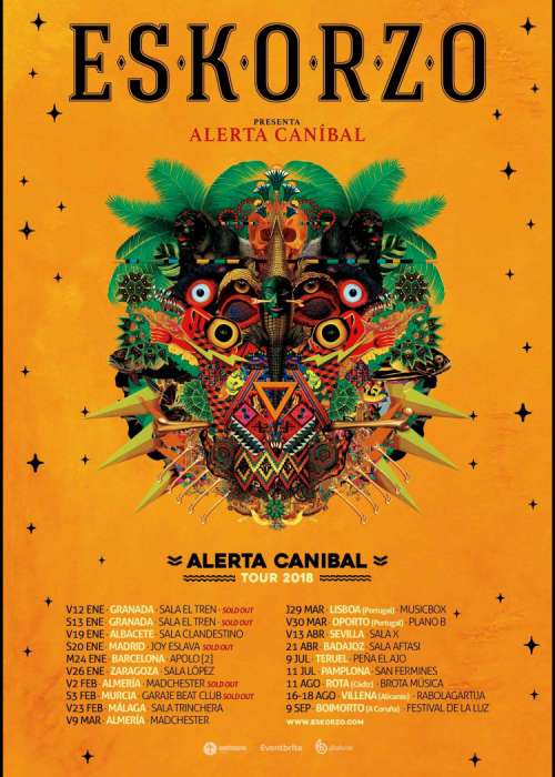 Cartel de Concierto de Eskorzo en Teruel