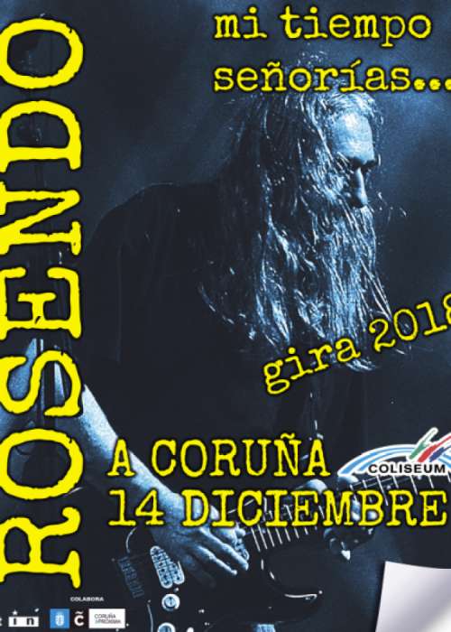 Cartel de Concierto de Rosendo en A Coruña