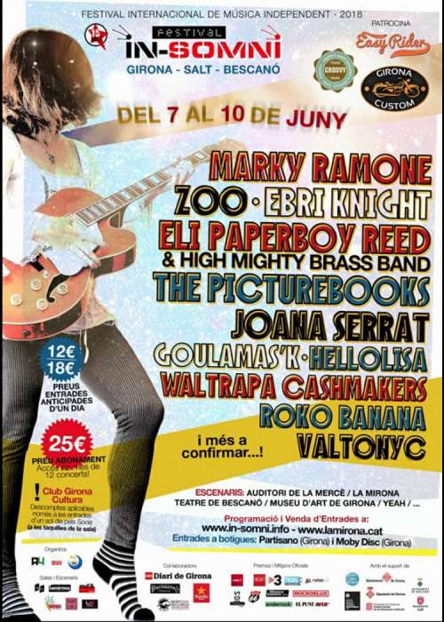 Cartel de Concierto de Eli Paperboy Reed en Girona
