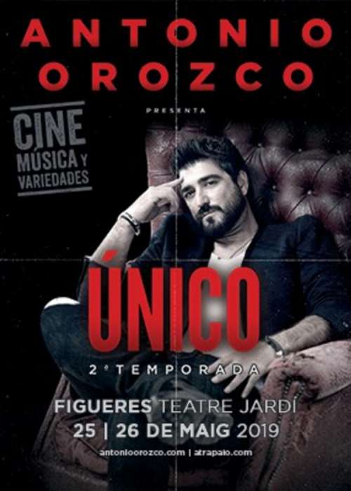 Cartel de Concierto de Antonio Orozco en Figueres