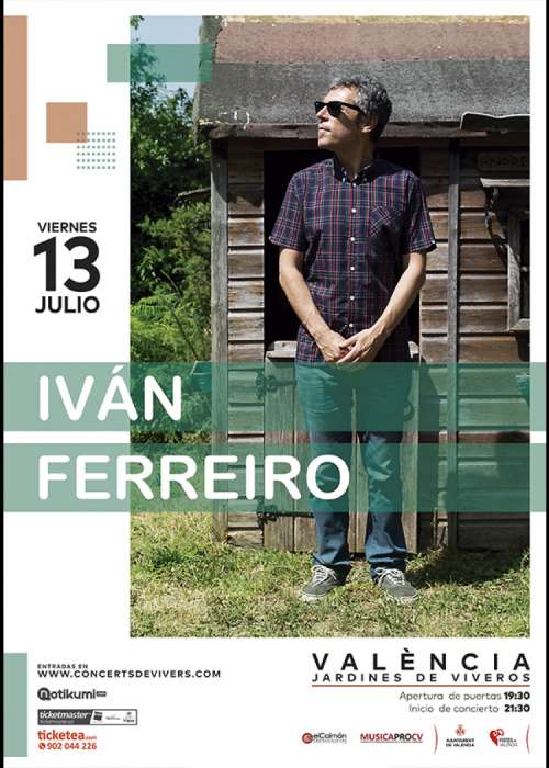Cartel de Concierto de Iván Ferreiro en Valencia