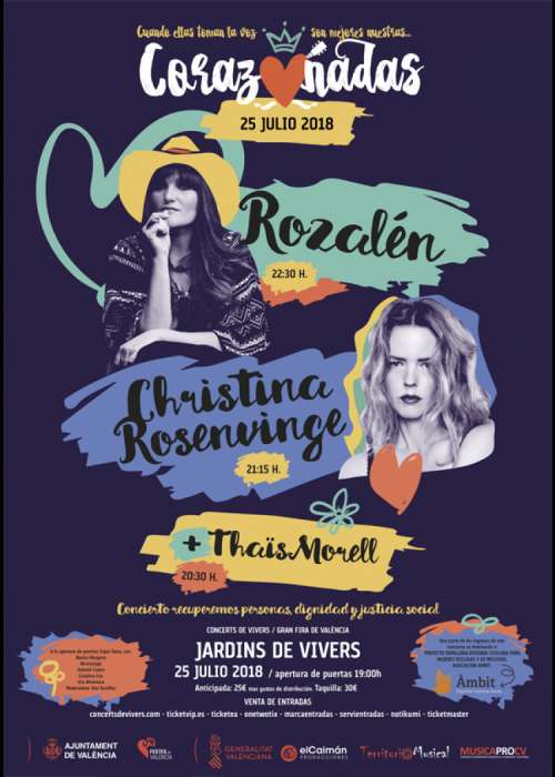 Cartel de Concierto de Rozalén en Valencia