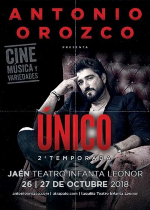 Cartel de Concierto de Antonio Orozco en Jaén
