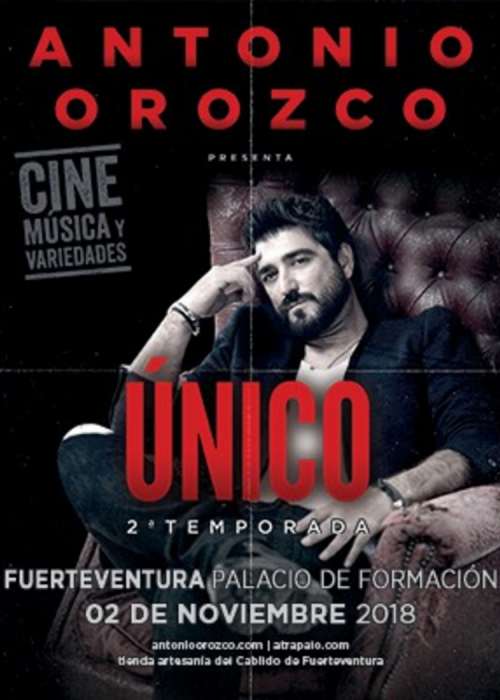 Cartel de Concierto de Antonio Orozco en Fuerteventura