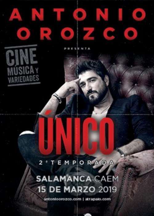 Cartel de Concierto de Antonio Orozco en Salamanca