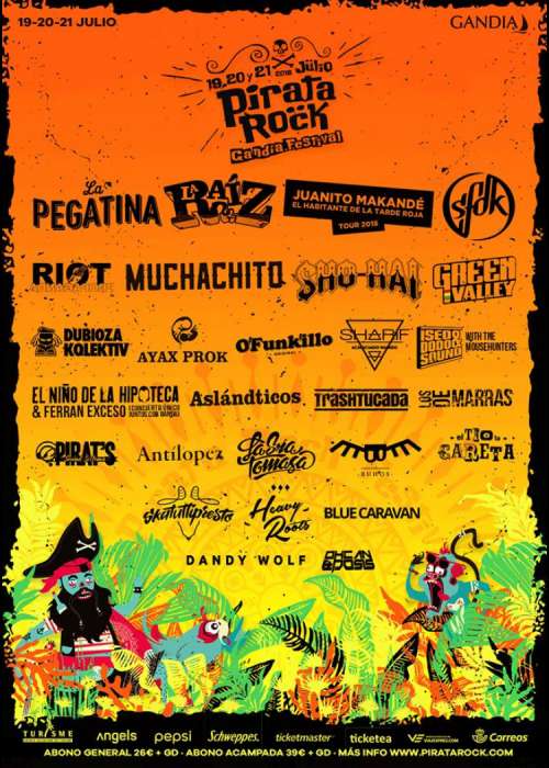 Cartel de Pirata Rock Festival 2018