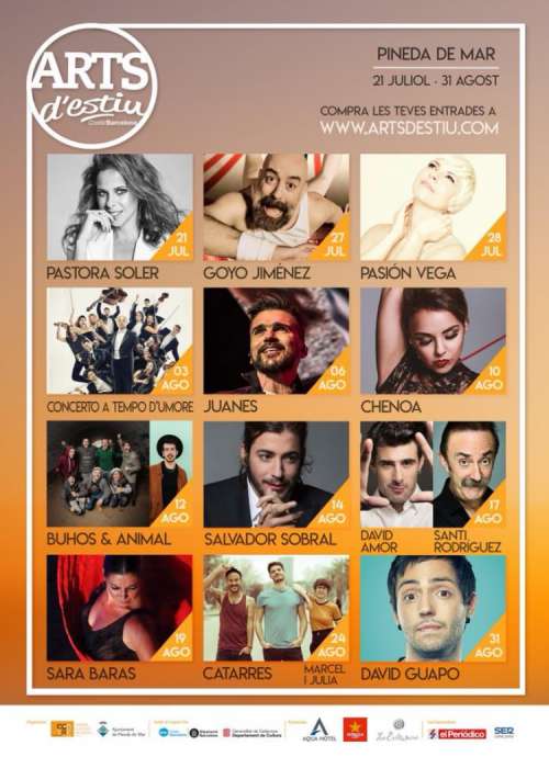 Cartel de Concierto de Chenoa en Pineda de Mar