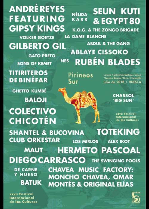 Cartel de Concierto de André Reyes (Gipsy Kings) + Diego Carrasco en Sallent de Gállego