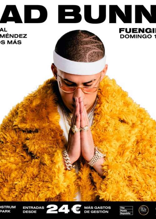 Cartel de Concierto de Bad Bunny en Fuengirola