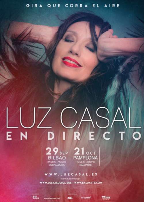 Cartel de Concierto de Luz Casal en Pamplona/Iruña