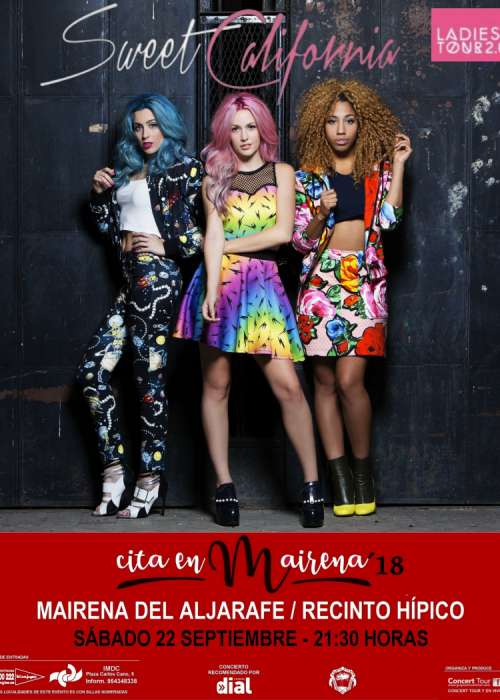 Cartel de Concierto de Sweet California en Mairena del Aljarafe