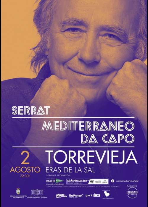 Cartel de Concierto de Joan Manuel Serrat en Torrevieja