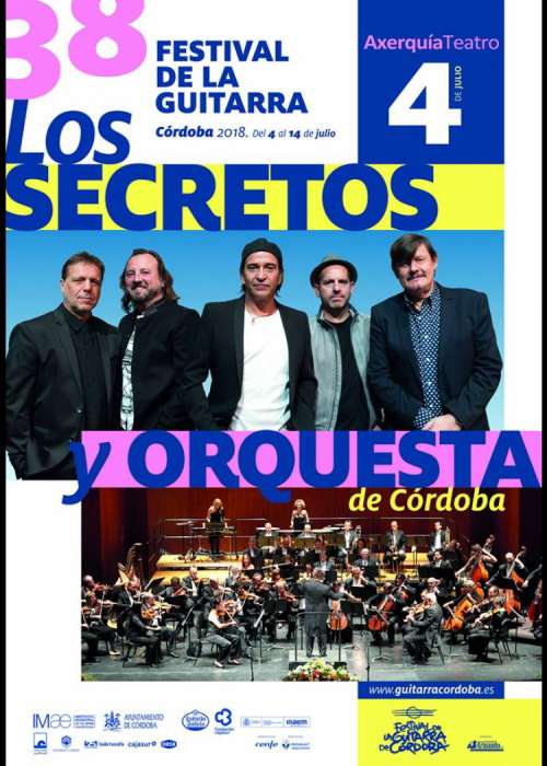 Cartel de Concierto de Los Secretos en Córdoba