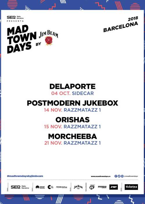 Cartel de Concierto de Morcheeba en Barcelona