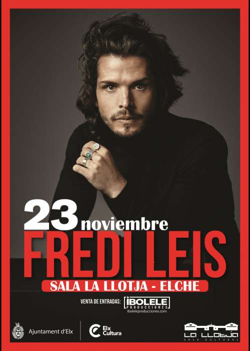 Cartel de Concierto de Fredi Leis en Barcelona