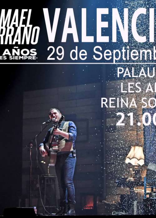 Cartel de Concierto de Ismael Serrano en Valencia