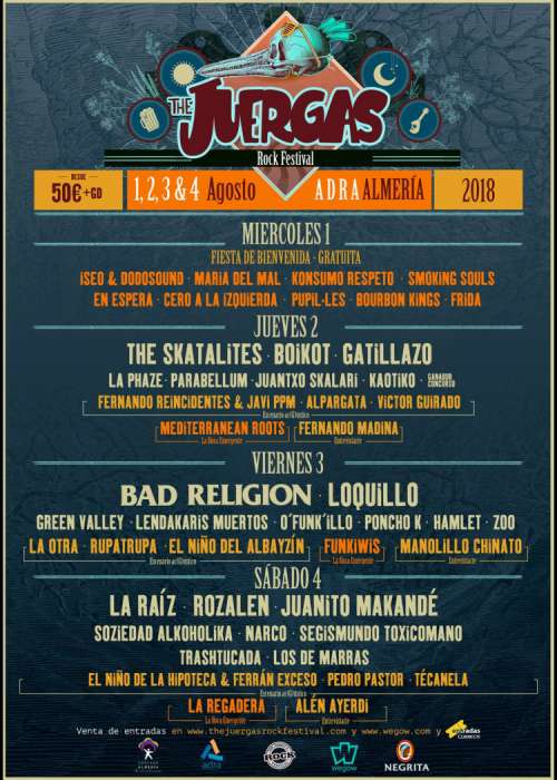 Cartel de The Juerga's Rock Festival 2018