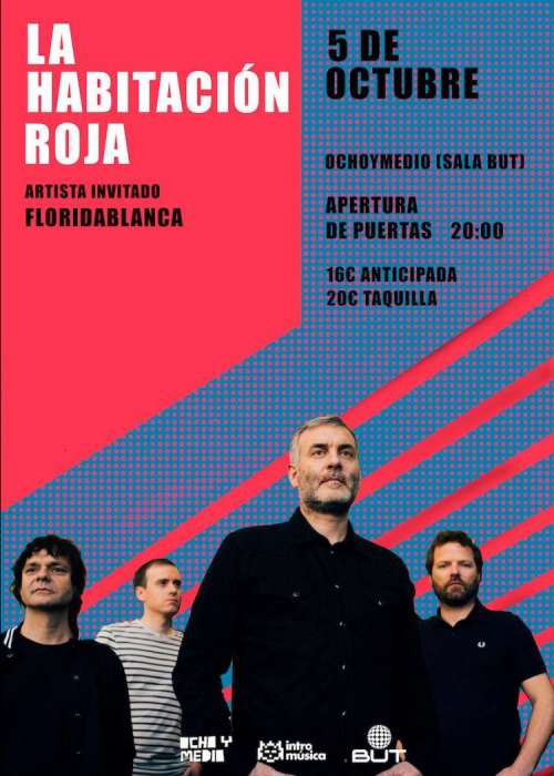 Cartel de Concierto de La Habitación Roja en Madrid