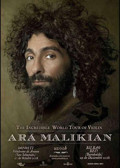 Cartel de Concierto de Ara Malikian en Bilbao