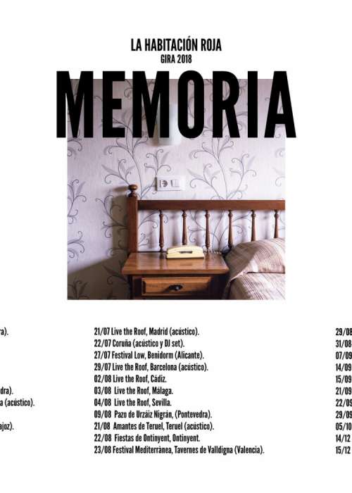 Cartel de Concierto de La Habitación Roja en Murcia