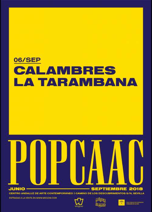 Cartel de Concierto de La Tarambana + Calambres en Sevilla
