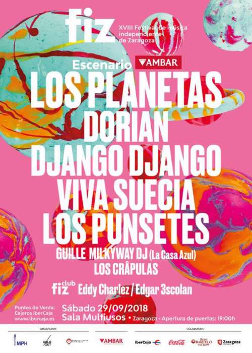 Cartel de FIZ 2018 - Festival de Música Independiente de Zaragoza