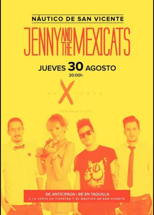 Cartel de Concierto de Jenny and the Mexicats en O Grove