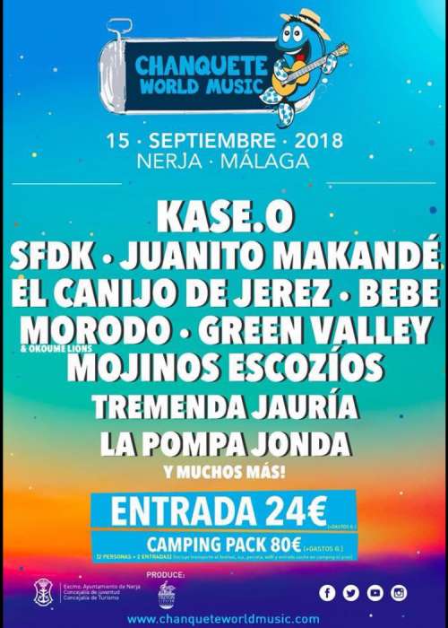 Cartel de Chanquete World Music Festival 2018