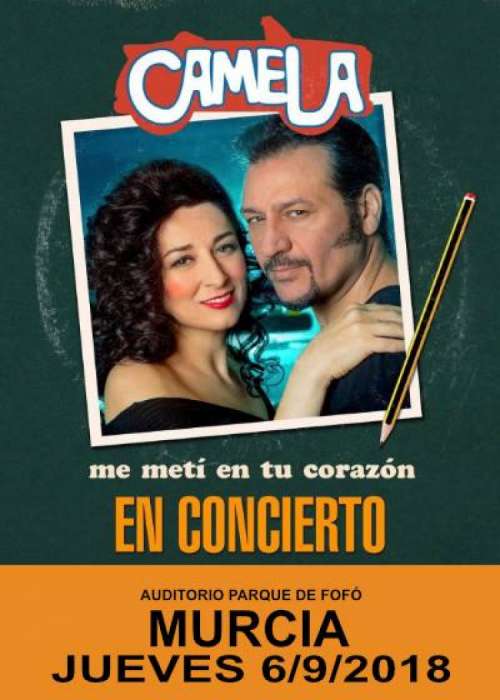 Cartel de Concierto de Camela en Murcia