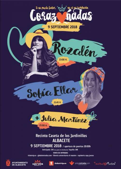 Cartel de Concierto de Rozalén + Sofia Ellar en Albacete