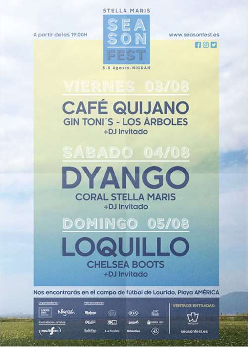 Cartel de Concierto homenaje a Dyango en Nigrán