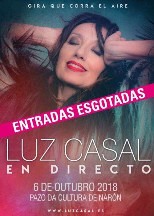 Cartel de Concierto de Luz Casal en Narón