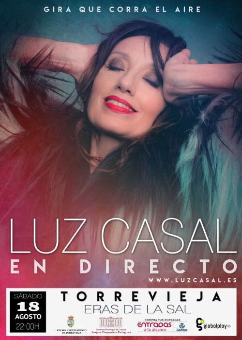 Cartel de Concierto de Luz Casal en Torrevieja