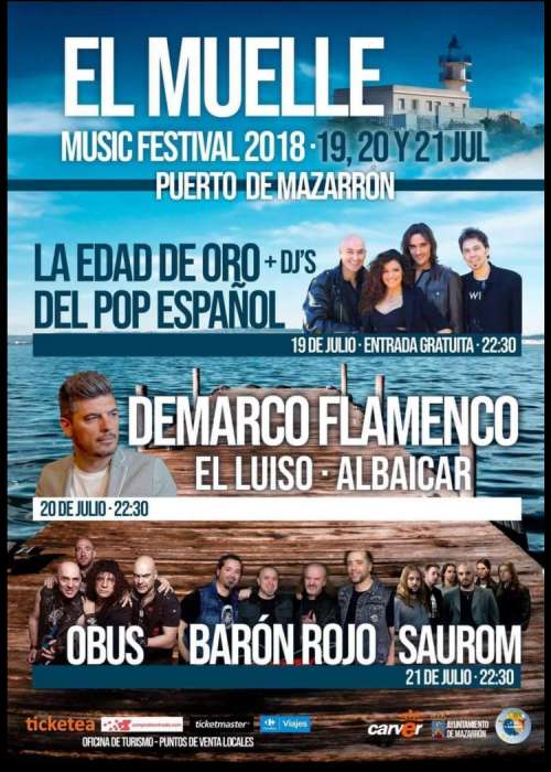 Cartel de Concierto de Demarco Flamenco en Mazarrón