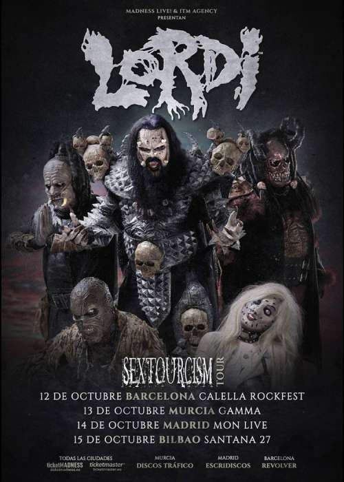 Cartel de Concierto de Lordi en Madrid