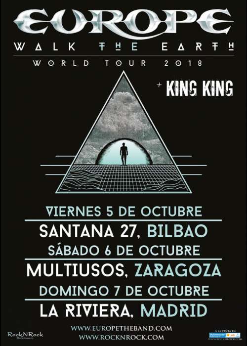 Cartel de Concierto de Europe en Bilbao