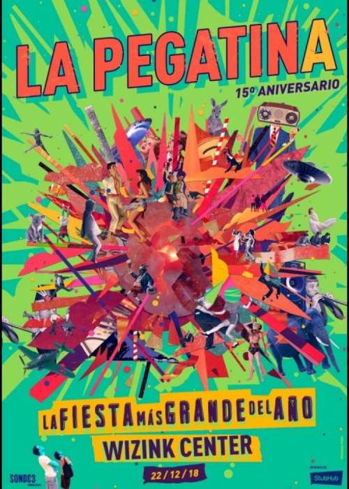 Cartel de Concierto de La Pegatina en Madrid