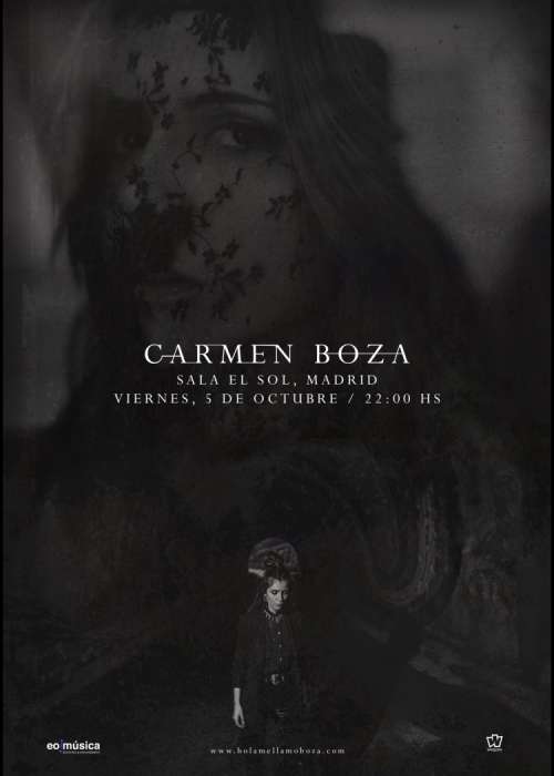 Cartel de Concierto de Carmen Boza en Madrid