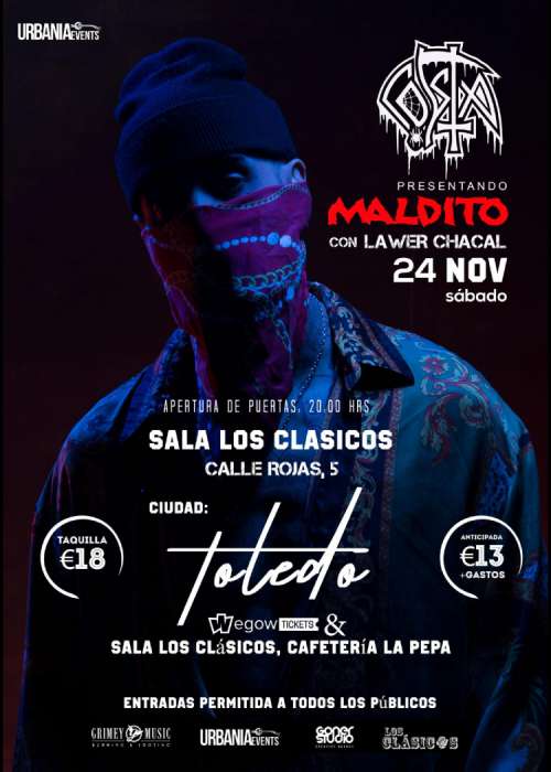 Cartel de Concierto de Costa en Toledo
